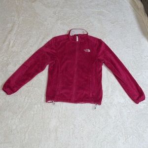 The North Face Hot Pink Zip Up Fleece Jacket